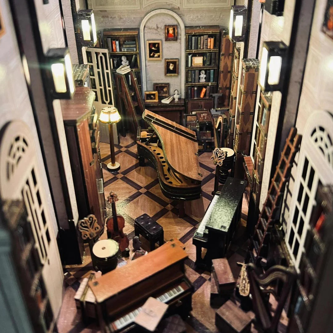 Secret Piano Room Book Nook Kit