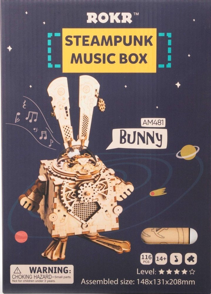 3D Wooden Harper Music Box Puzzle