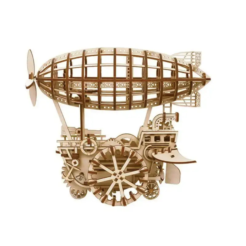 3D Wooden Airship Balloon Puzzle