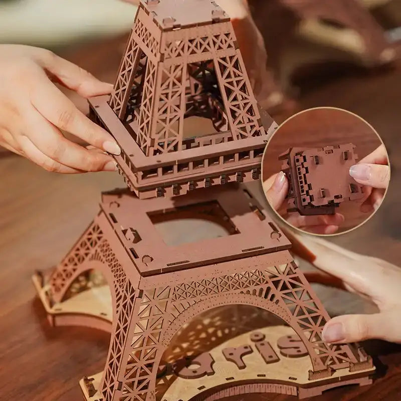 3D Wooden Illuminated Eiffel Tower Puzzle