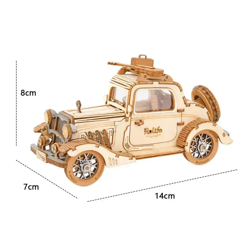 3D Wooden Vintage Car Puzzle