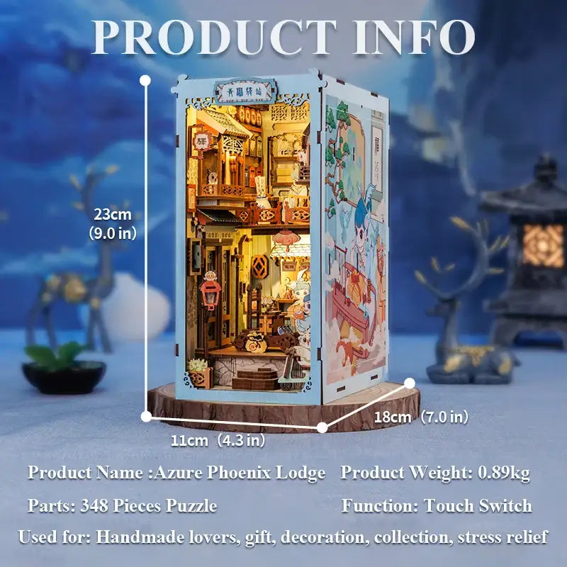 Azure Phoenix Lodge DIY Book Nook