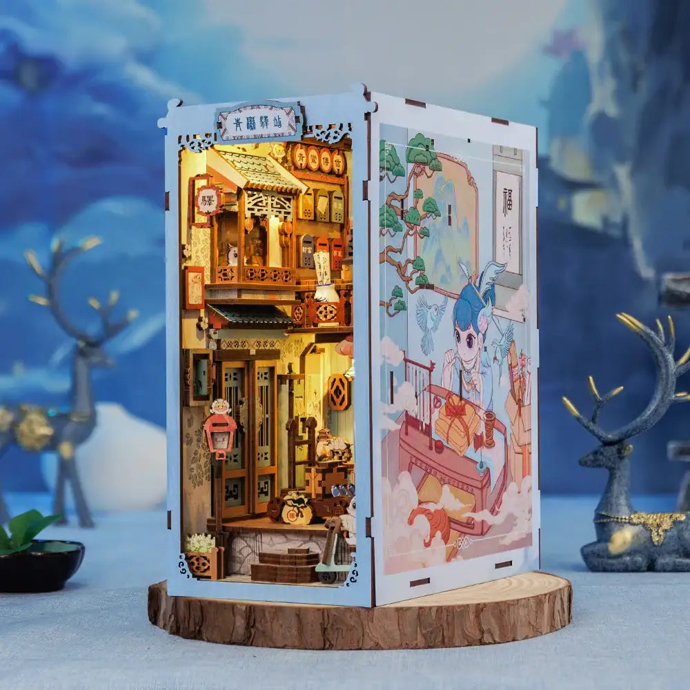Azure Phoenix Lodge DIY Book Nook