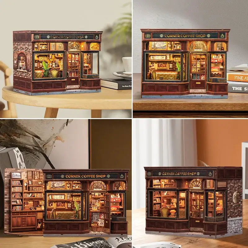 Corner Coffee Shop DIY Book Nook Kit