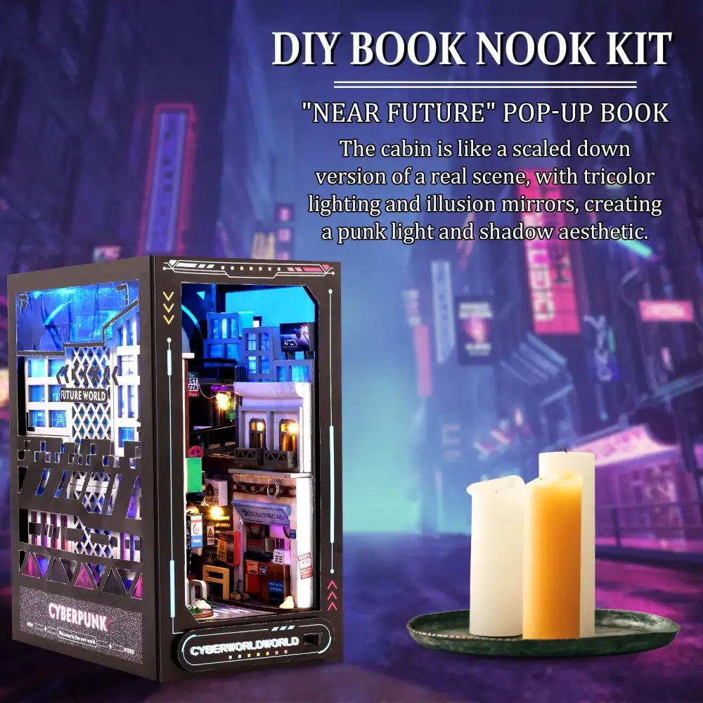 Cyberpunk World DIY Book Nook Kit