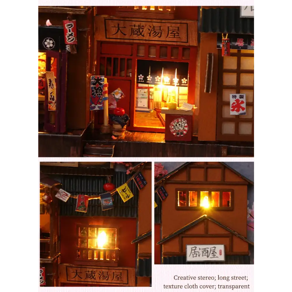 DIY Japanese Sakura Alley Book Nook Kit