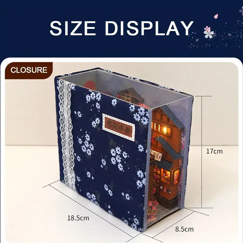 DIY Japanese Sakura Alley Book Nook Kit