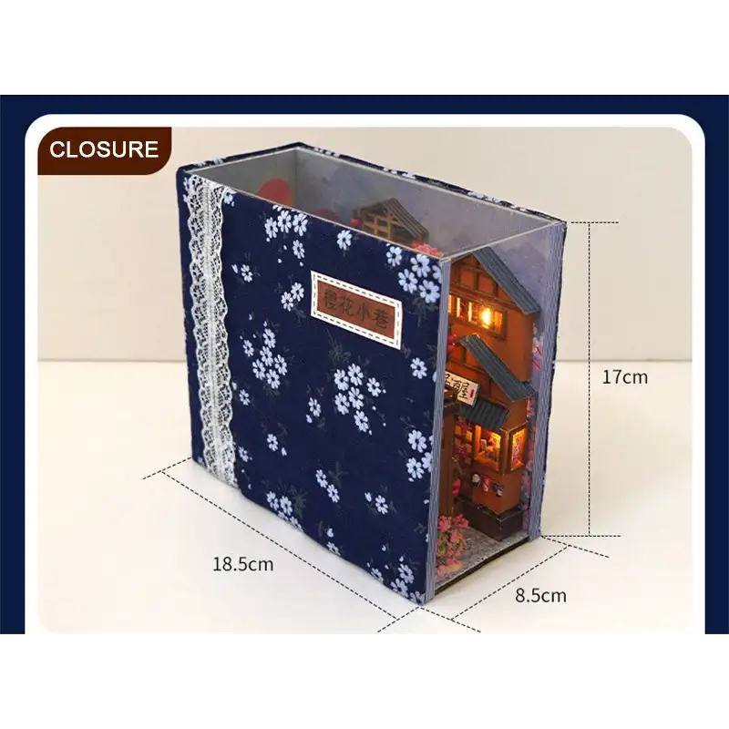 DIY Japanese Sakura Alley Book Nook Kit