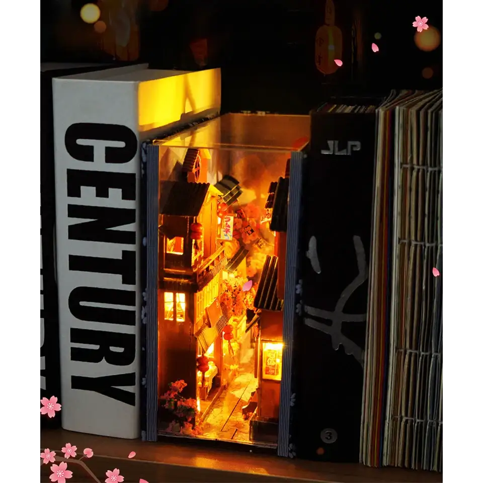 DIY Japanese Sakura Alley Book Nook Kit