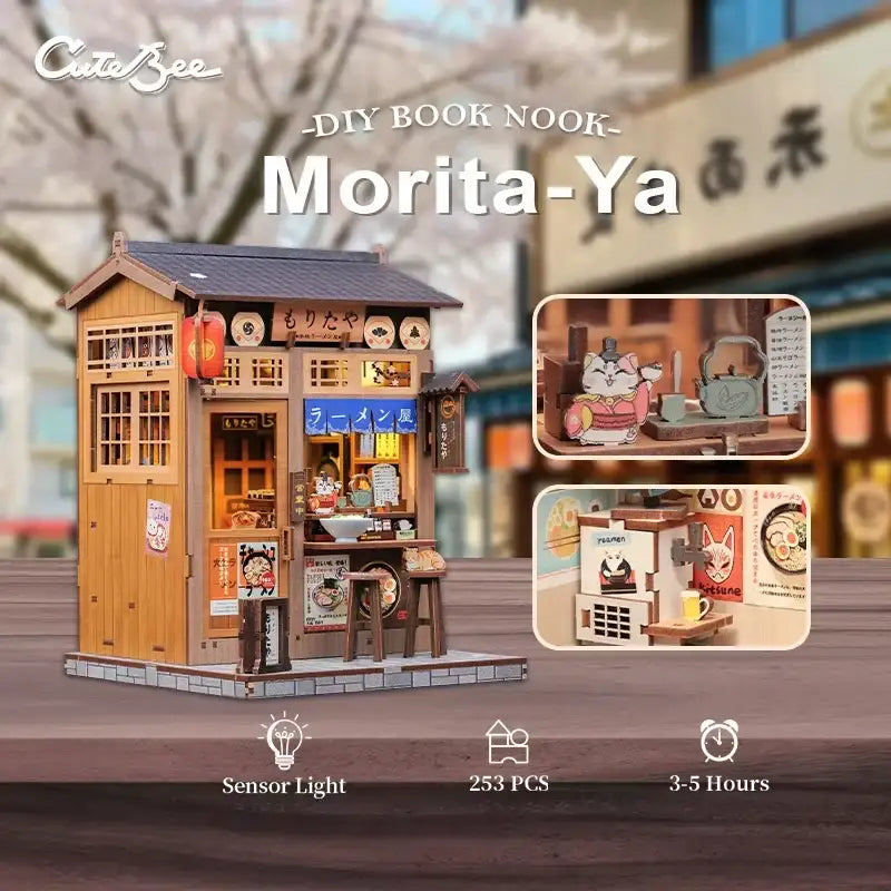 DIY Morita-Ya Ramen Shop Book Nook Kit
