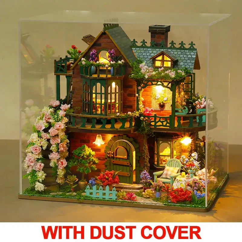 DIY Wooden Fairy Garden Cottage Miniature House Kit