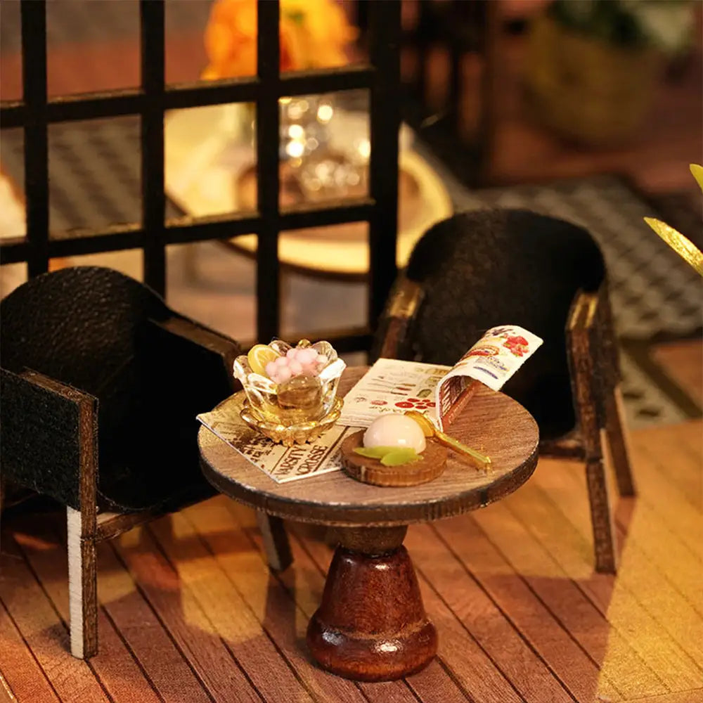 ’Forest Teashop’ Miniature Dollhouse Kit