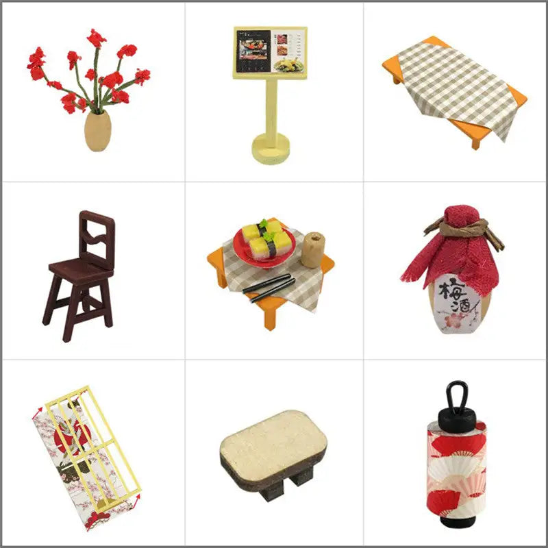 ’Gubbion & Sushi’ Miniature Dollhouse Kit