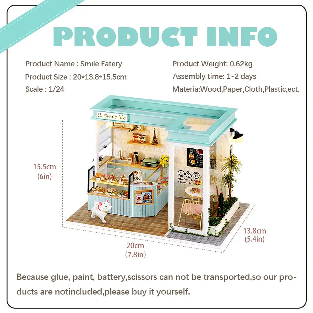 ’Happy Shop Series’ Miniature Dollhouse Kit