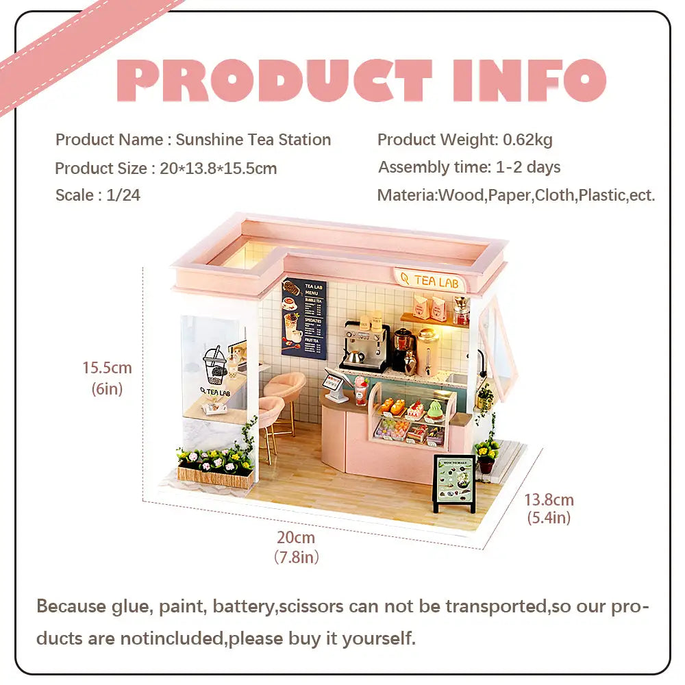 ’Happy Shop Series’ Miniature Dollhouse Kit