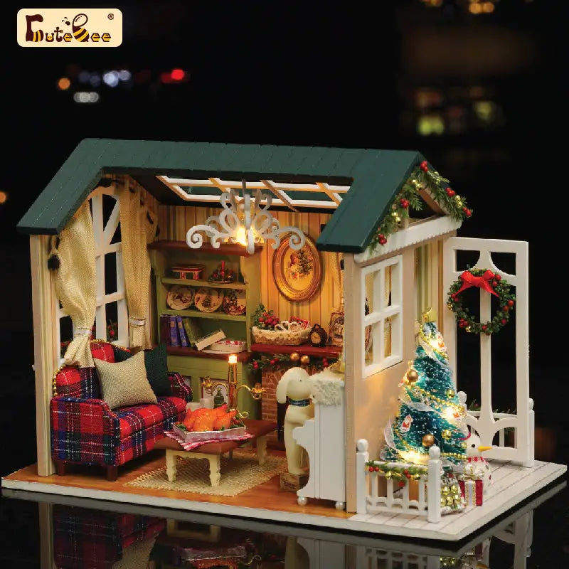 ’Holiday Time’ Miniature Dollhouse Kit