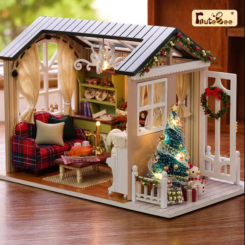 ’Holiday Time’ Miniature Dollhouse Kit