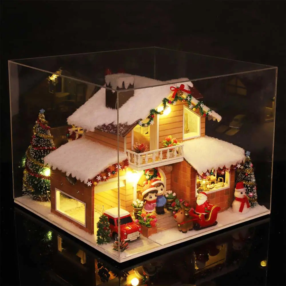 ’Ice and Snow Manor’ Miniature Dollhouse Kit