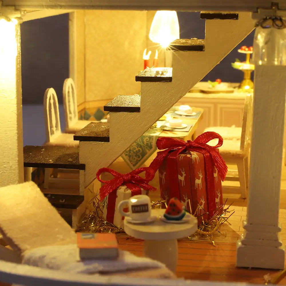 ’Ice and Snow Manor’ Miniature Dollhouse Kit