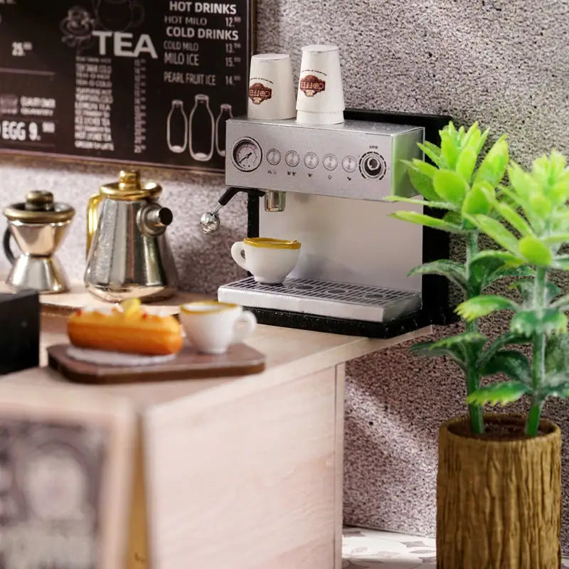 ’Leisurely Coffee Shop’ Miniature Dollhouse Kit