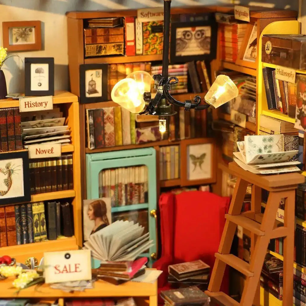 Sam’s Library DIY Miniature House Kit