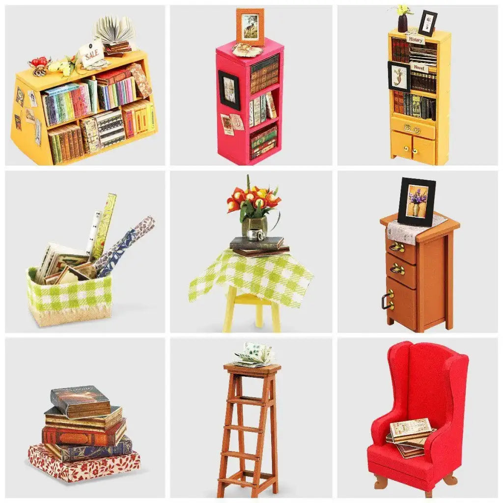 Sam’s Library DIY Miniature House Kit