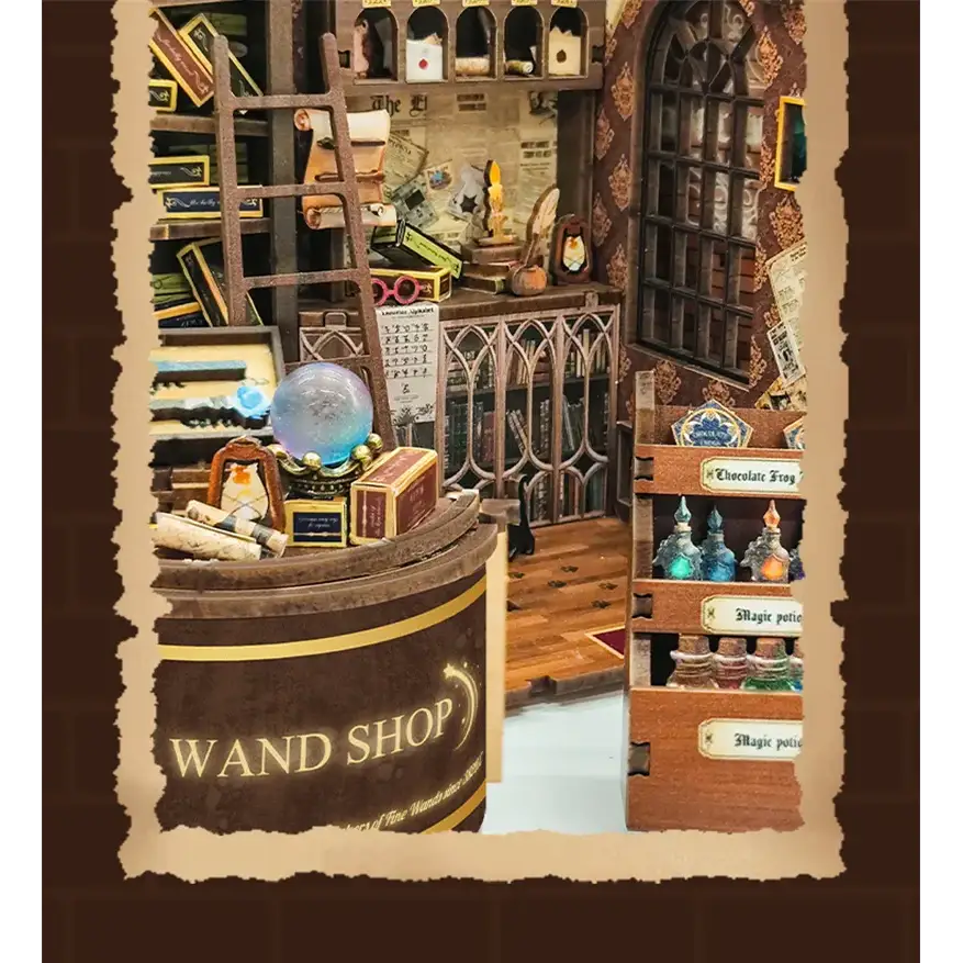 Retro Magic Wand Shop DIY Book Nook Kit