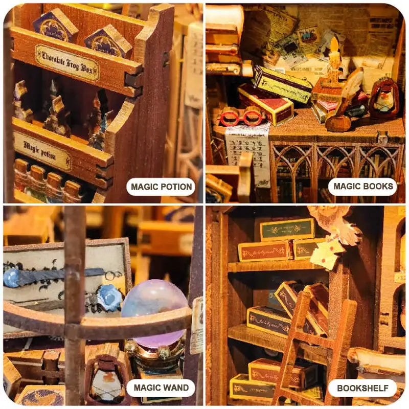 Retro Magic Wand Shop DIY Book Nook Kit