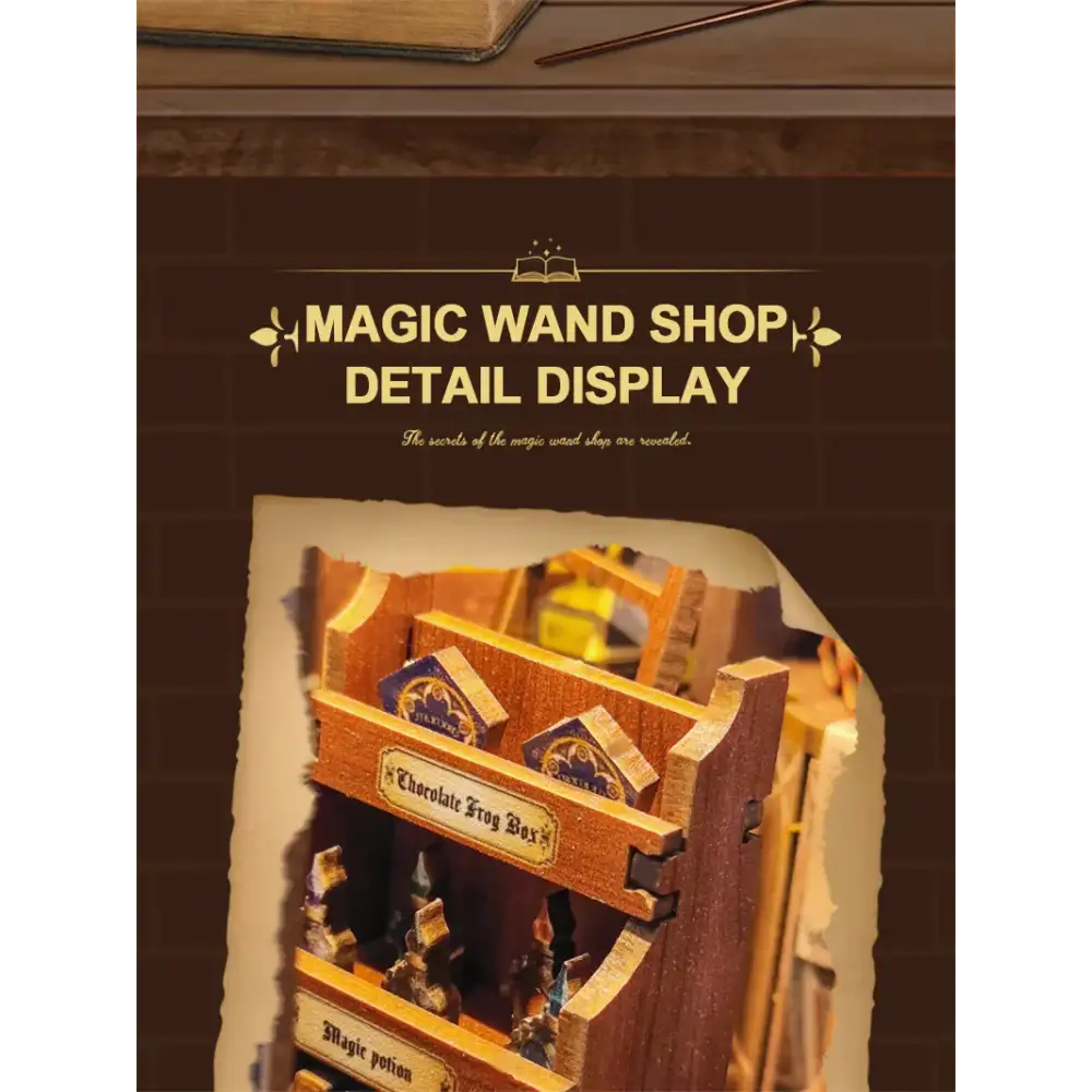 Retro Magic Wand Shop DIY Book Nook Kit
