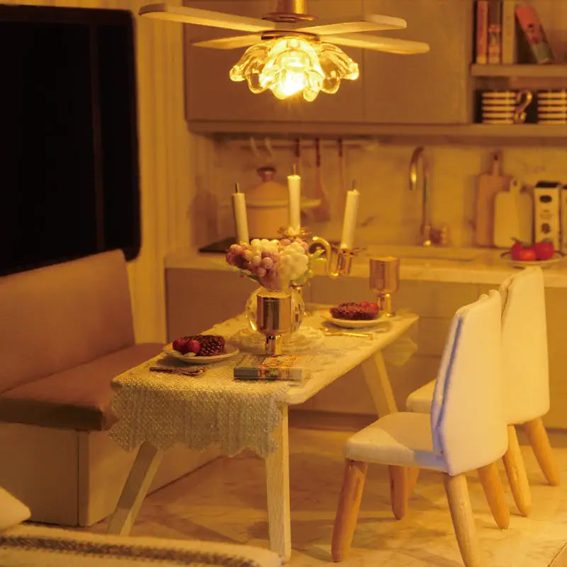 ’Time Apartment’ Miniature Dollhouse Kit