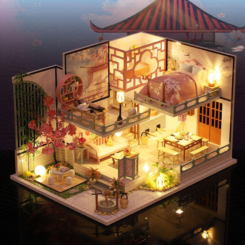 Guqin Pavilion DIY Miniature House Kit