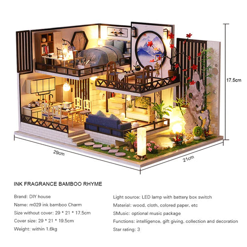 Bamboo Charm Miniature House Kit