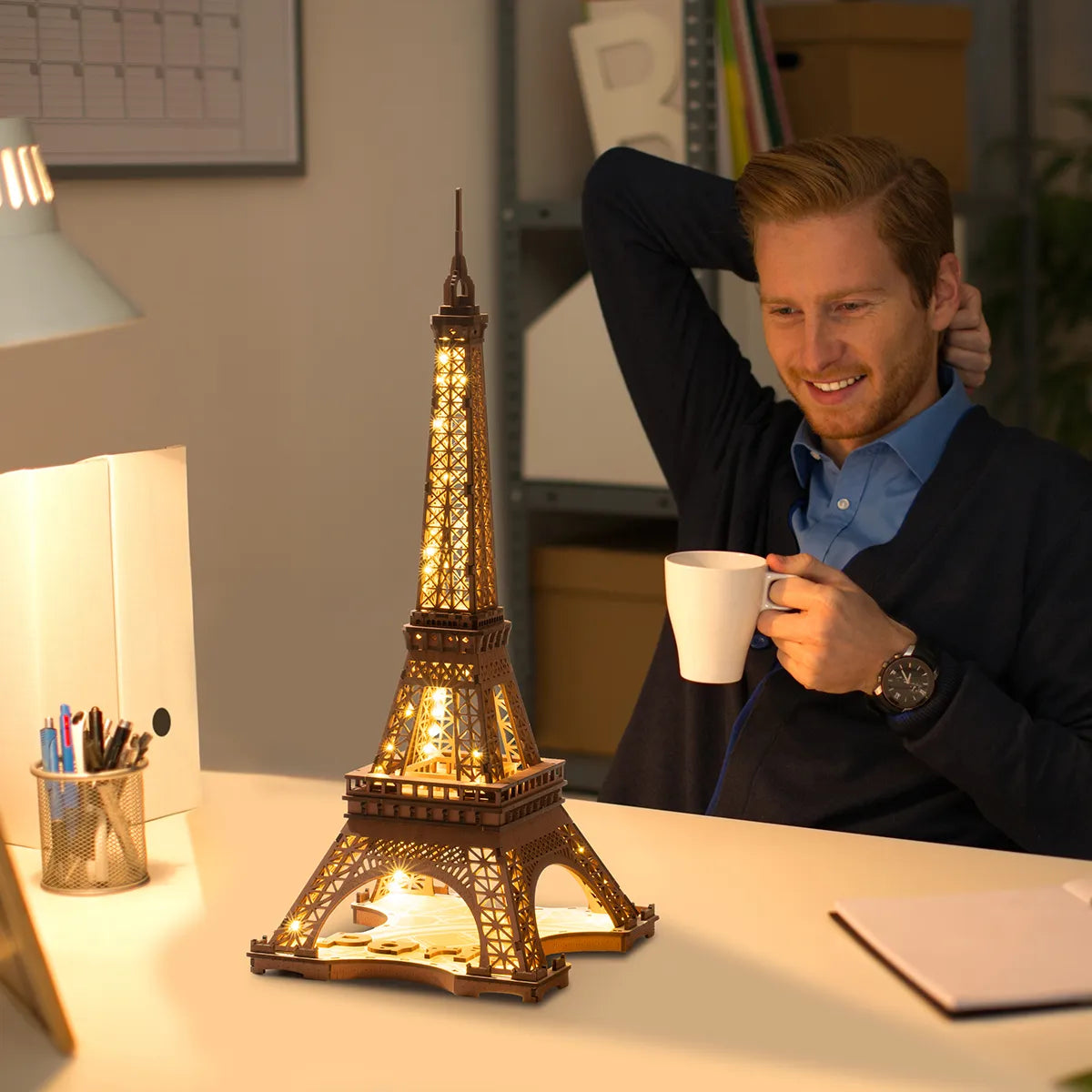 3D Wooden Illuminated Eiffel Tower Puzzle