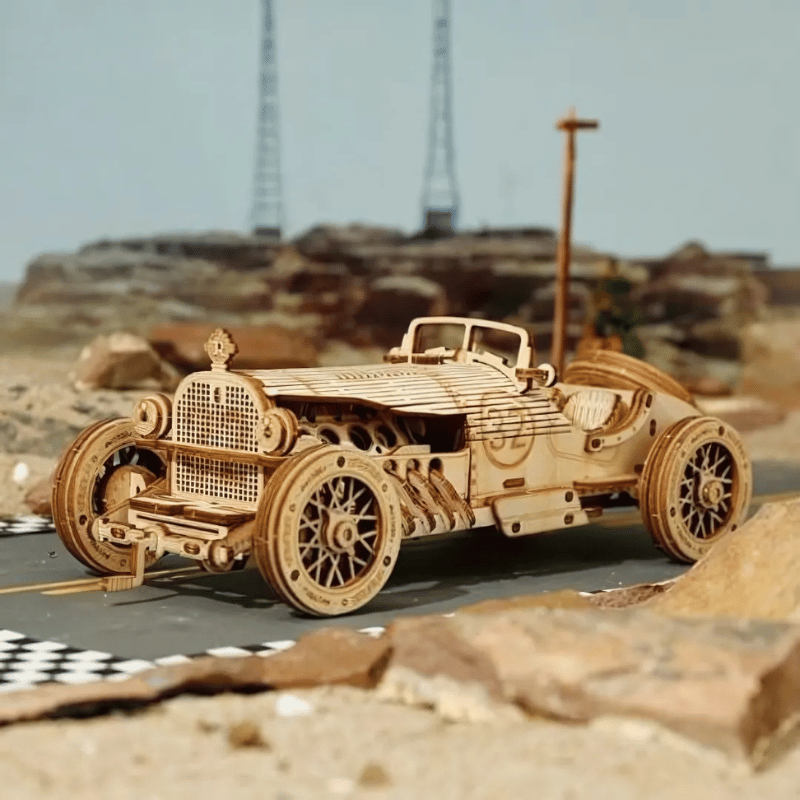 3D Wooden Grand Prix Car Puzzle