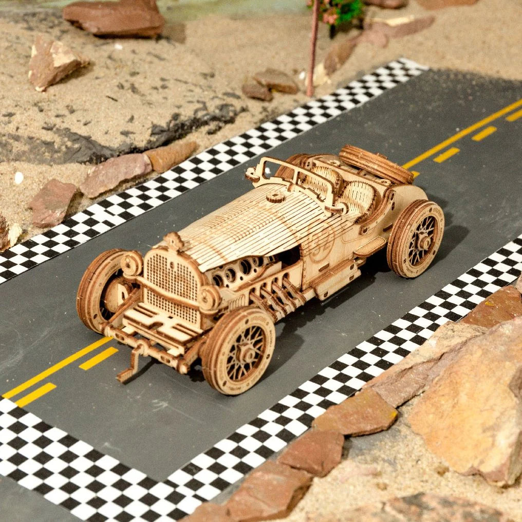 3D Wooden Grand Prix Car Puzzle