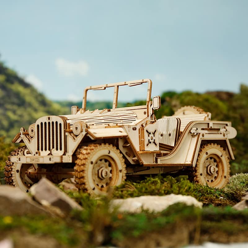 3D Wooden Military Jeep Willys Puzzle