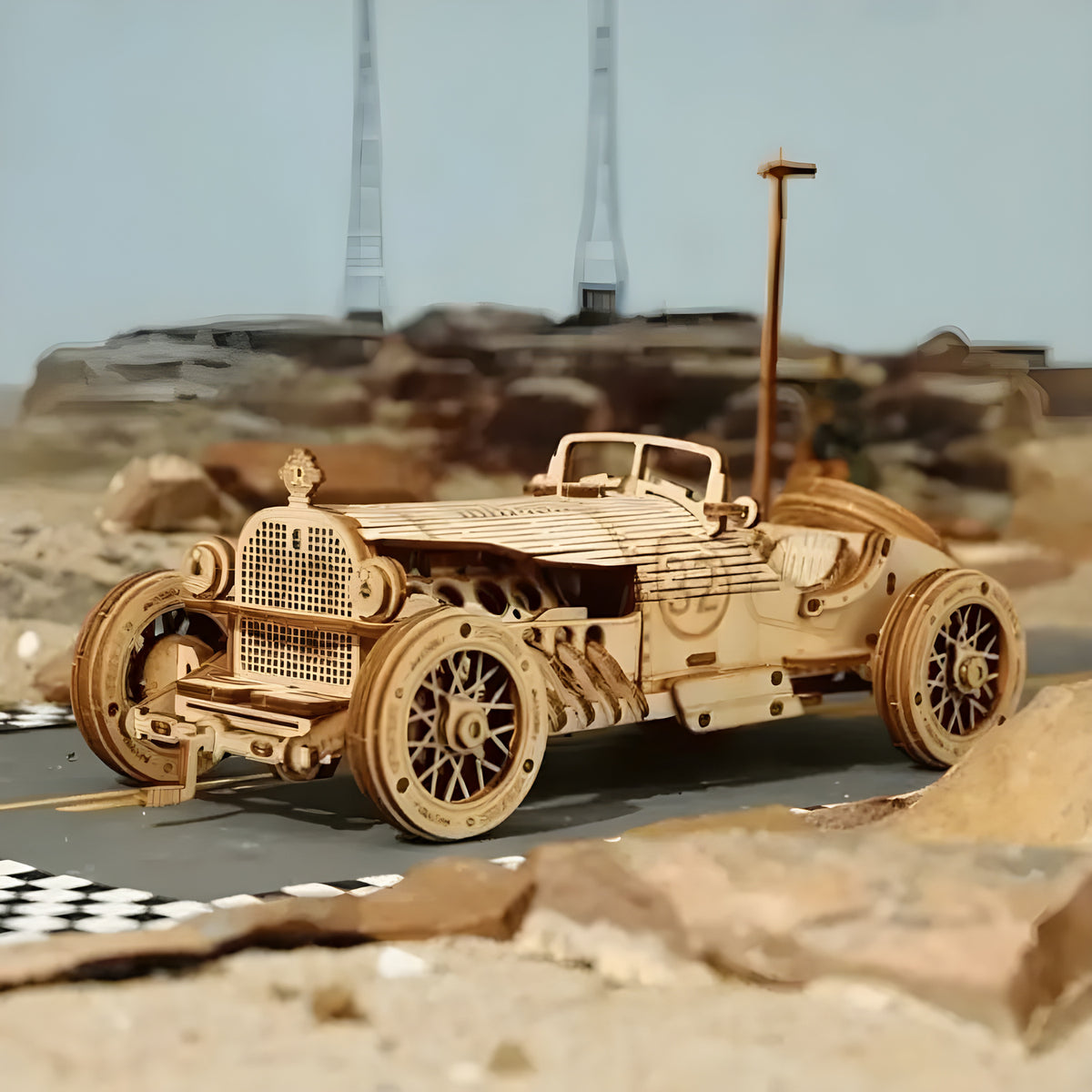 3D Wooden Grand Prix Car Puzzle