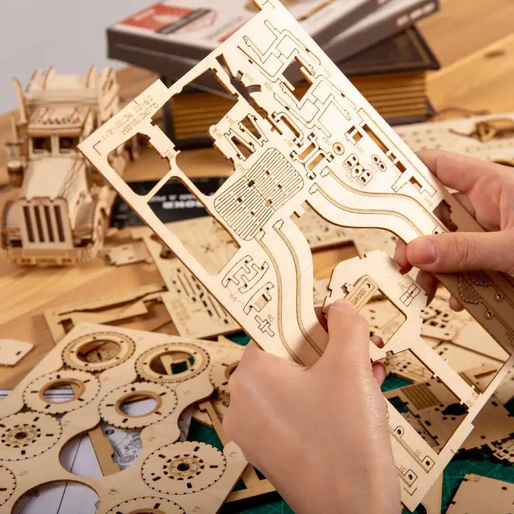 3D Wooden Grand Prix Car Puzzle