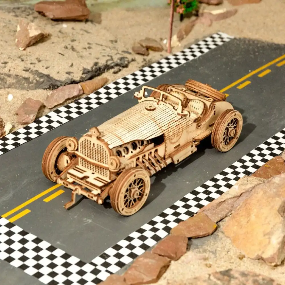3D Wooden Grand Prix Car Puzzle