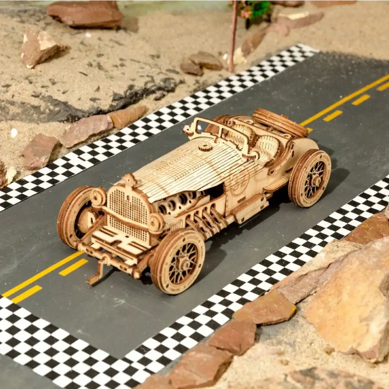 3D Wooden Grand Prix Car Puzzle