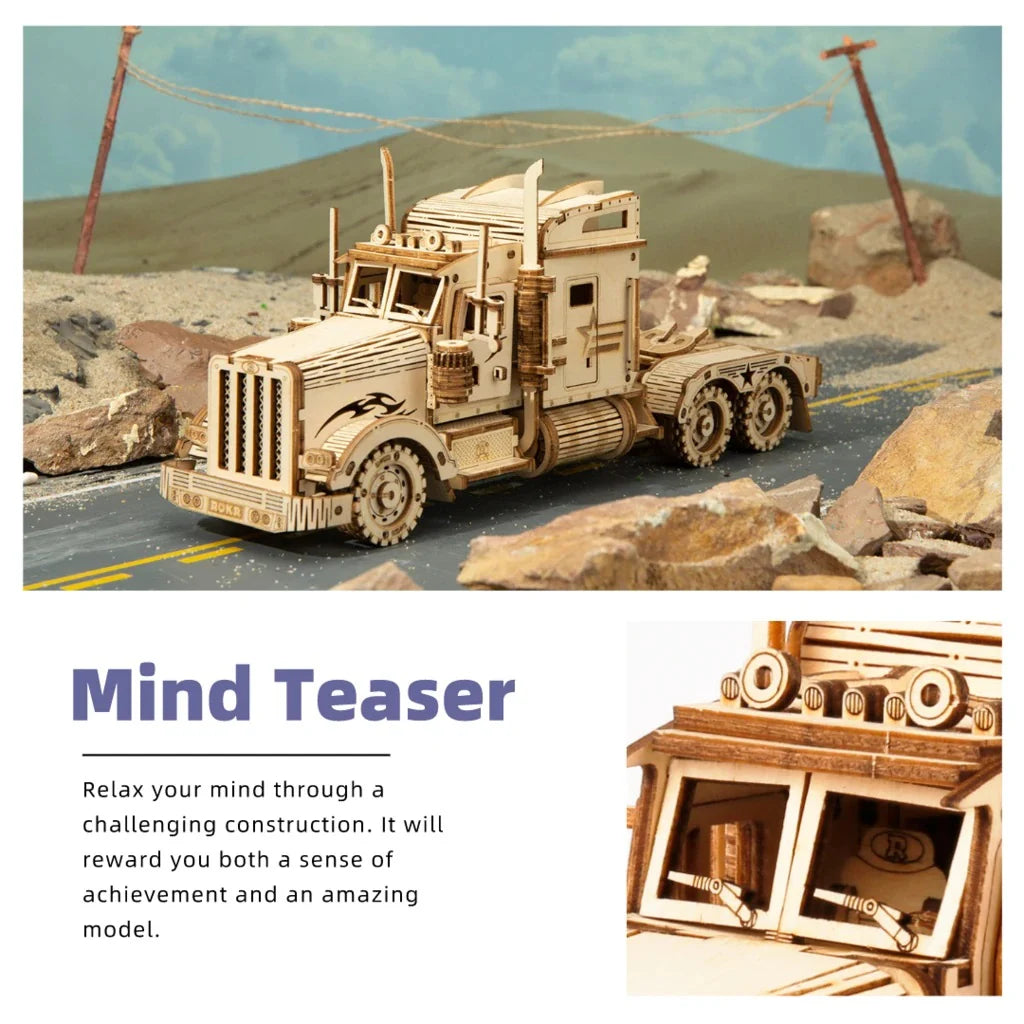 3D Wooden Heavy Truck Puzzle