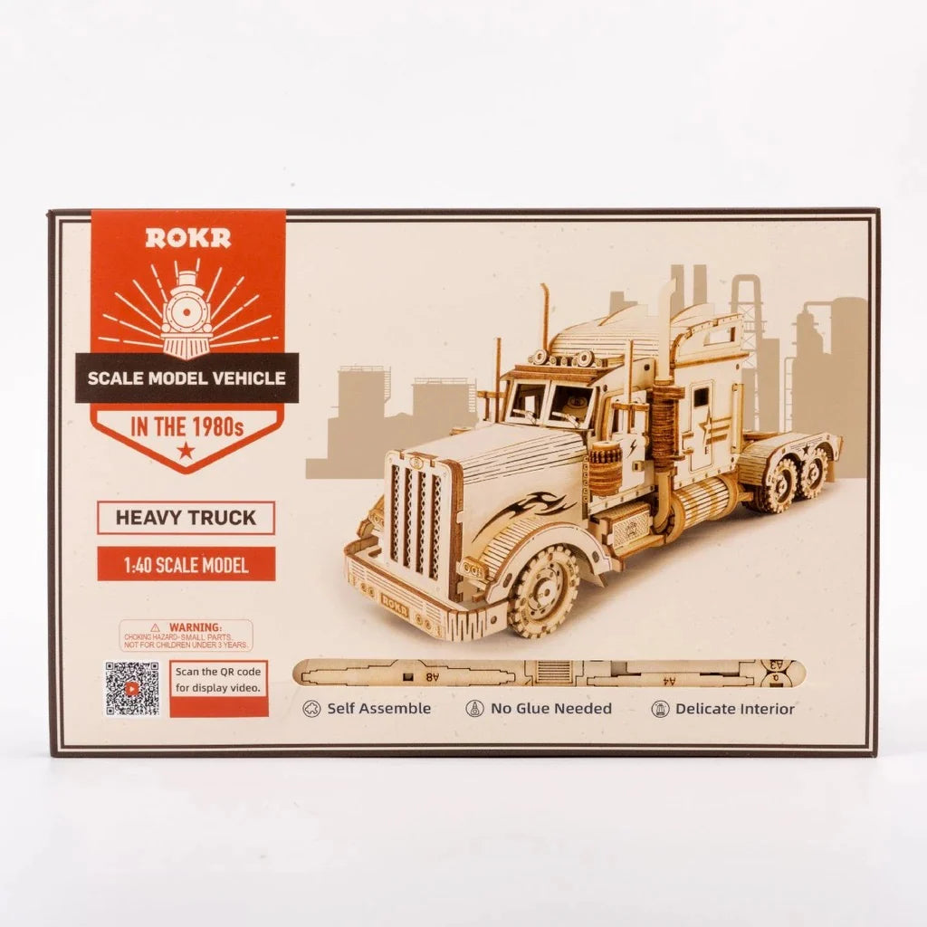 3D Wooden Heavy Truck Puzzle