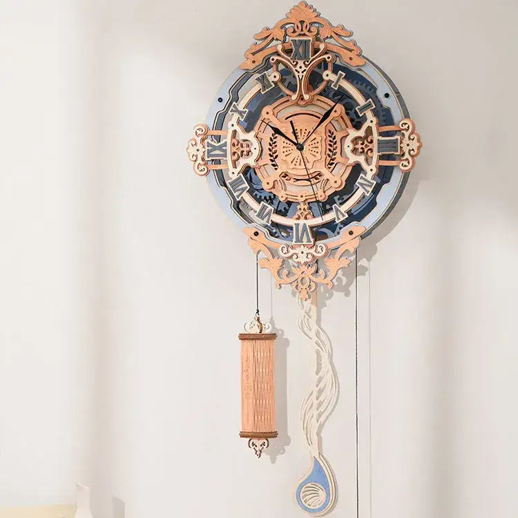 3D Wooden Mechanical Renaissance Clock