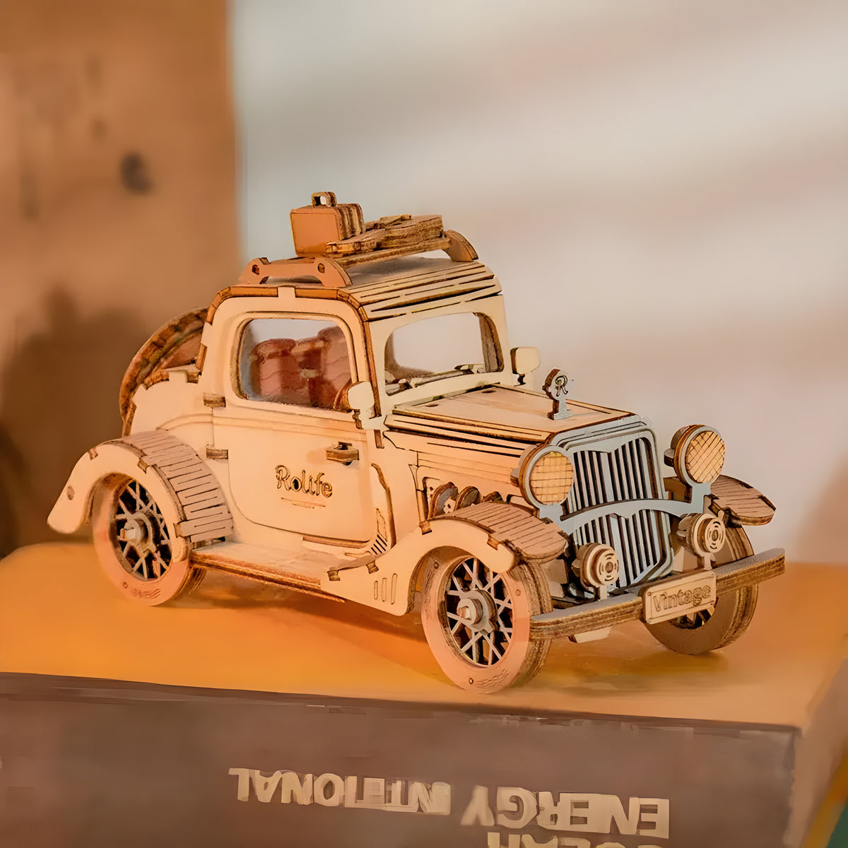 3D Wooden Vintage Car Puzzle