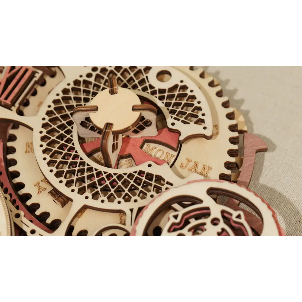 3D Wooden Zodiac Mechanical Clock Puzzle
