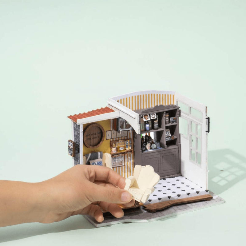 Light Music Bar DIY Miniature House Kit