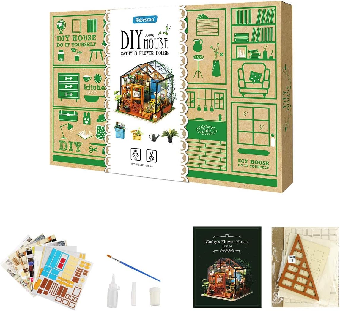 Cathy's Greenhouse DIY Miniature House Kit