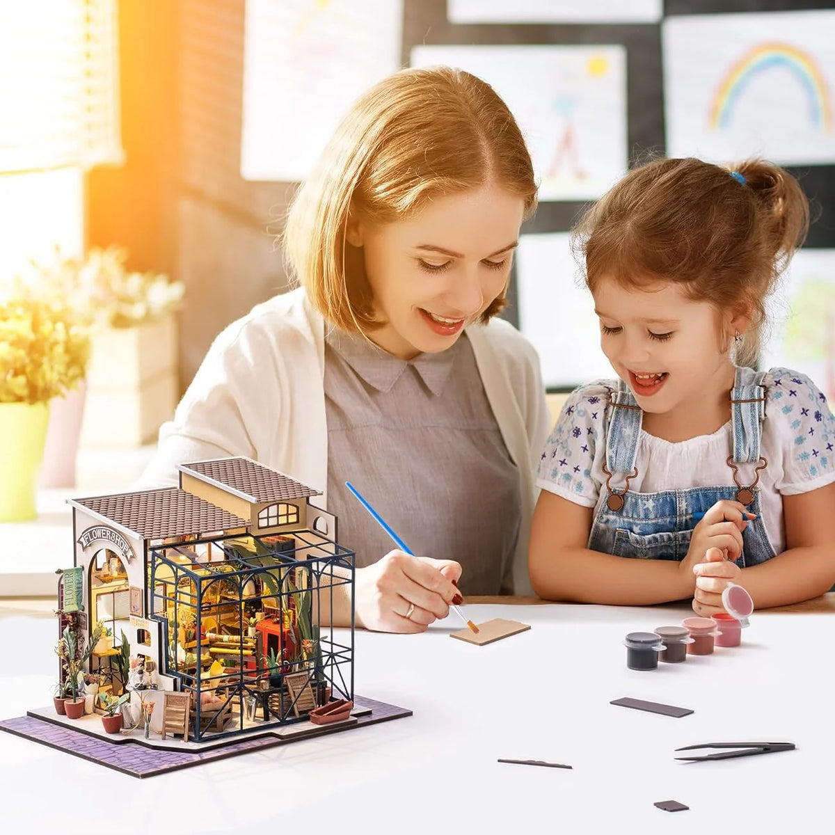 Mini Book House Emily's Floral Boutique DIY Miniature House Kit | Book-Nook-Store™
