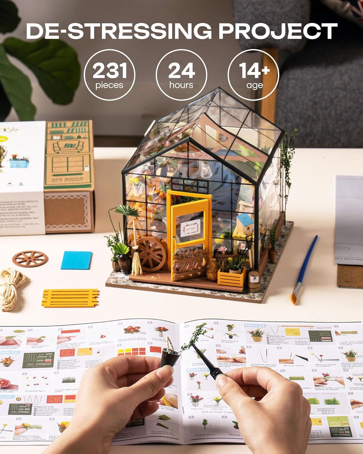 Cathy's Greenhouse DIY Miniature House Kit