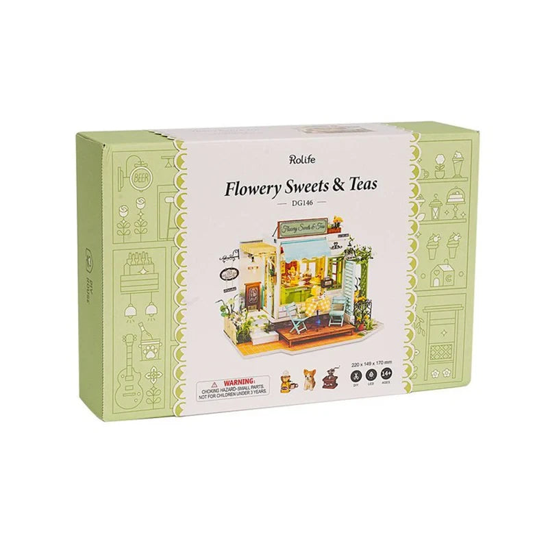 Flowery Sweets & Tea DIY Miniature House Kit